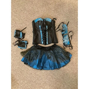Talia Corset Size Small, Skirt, Arm Bands, And Wrist Bands. New